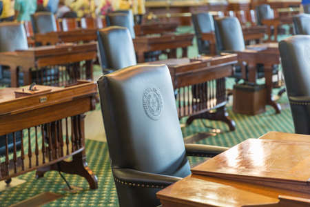 A State of Texas Leather Chairのeditorial素材