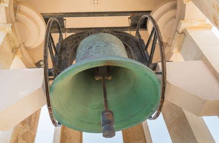 Siege Bell War Memorial in Valetta on Maltaの写真素材