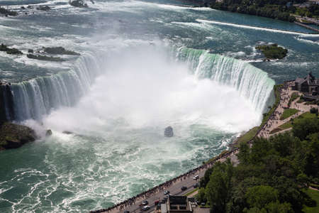 The beauty of Niagara Falls from the Canadian sideの写真素材