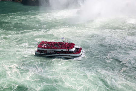 The beauty of Niagara Falls from the Canadian sideのeditorial素材