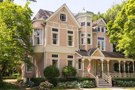 House on The beautiful Niagara On The Lake in Ontario Canadaのeditorial素材