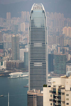 Hong Kong Skyline, in China, during the dayのeditorial素材