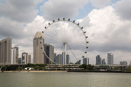 Marina Bay Skyline in Singapore in wonderful Asiaのeditorial素材