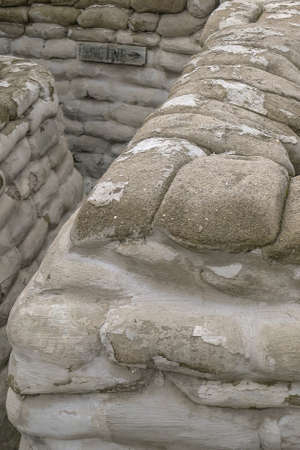 WW1 Trenches near Ypres Belgiumの写真素材