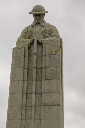 The WW1 Canadian Memorial near Ypres in Belgiumのeditorial素材