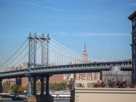 View from the Brooklyn Bridge in 2009 NYC