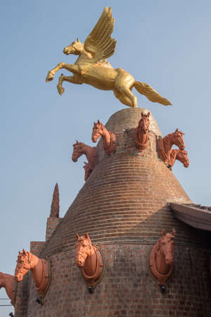 Tribute to Horses in Thailand in Asiaの写真素材
