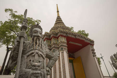 Wat Pho in Bangkok Thailandの写真素材