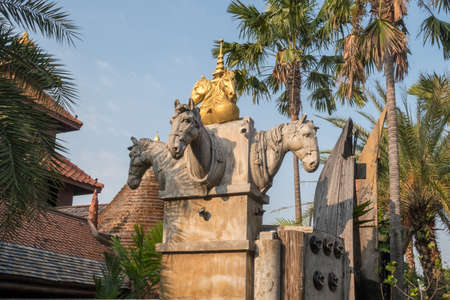 Tribute to Horses in Thailand in Asiaの写真素材