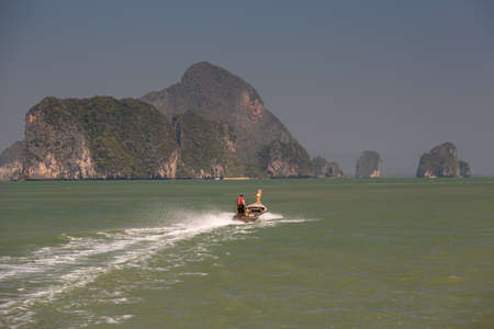 Ao Phang Nga National Park in Phang Nga Province in southern Thailandの写真素材