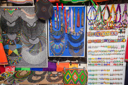 African bead fashionのeditorial素材