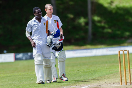 Cricket Westville plays Durban Boys High School 1st Teams derbyのeditorial素材