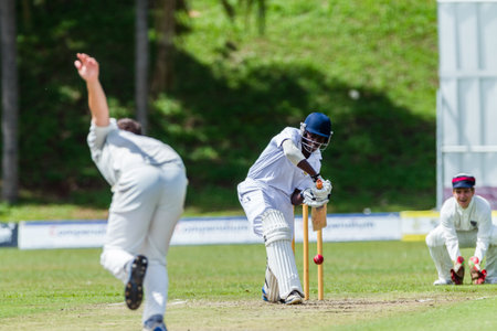 Cricket Westville plays Durban Boys High School 1st Teams derbyのeditorial素材