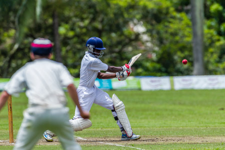 Cricket Westville plays Durban Boys High School 1st Teams derbyのeditorial素材
