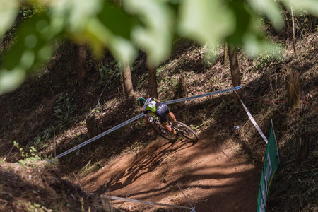 MTB Cross Country mountain bike racing worldcup Pietermaritzburg South-Africaのeditorial素材