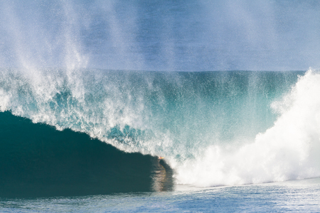 Ocean Wave Hollow Blue Water Powerの写真素材