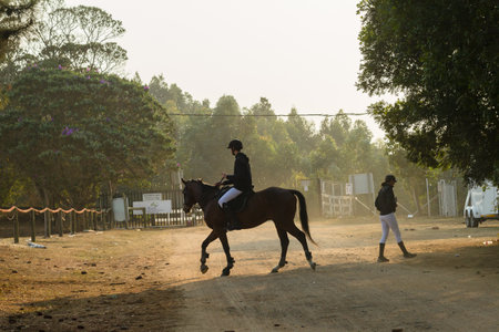Horse Jumping Nationals Championship scenes and close-up action of riders men woman at Shongweni Hillcrest outside Durban South Africa  10th Aug 2014のeditorial素材