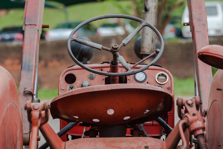 Tractor Vintage machineの写真素材
