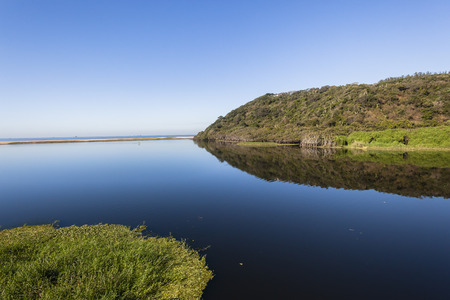 Blue lagoon rural river water beach ocean coastline scenic landscape