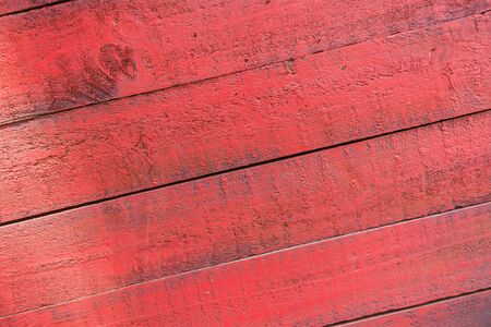 Wood red slats decor closeup texture backgroundの写真素材