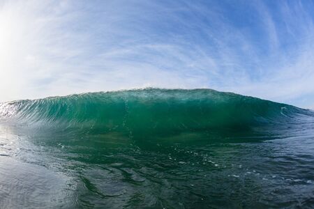 Wave closeup inside wall of crashing water ocean swimming photo