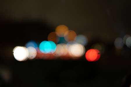 raindrop color bokehの写真素材