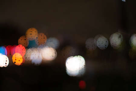 raindrop color bokehの写真素材