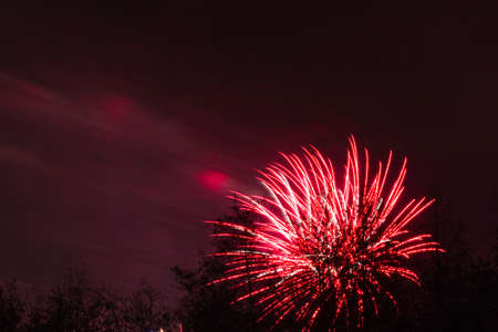 Bonfire night at Conkers in the National Forest Leicestershire.の写真素材
