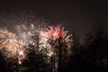 Bonfire night at Conkers in the National Forest Leicestershire.の写真素材