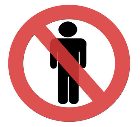 No Unauthorised Personnelの写真素材