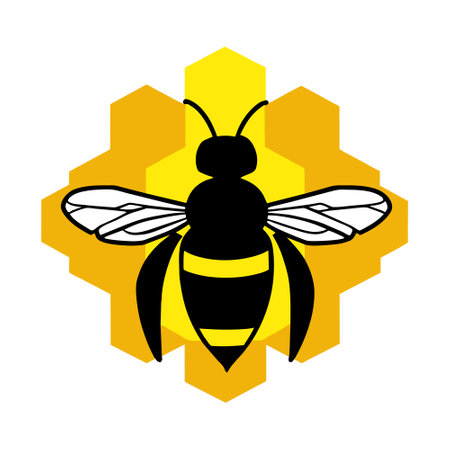 Bee animal pet quality cartoon graphic vector EPS