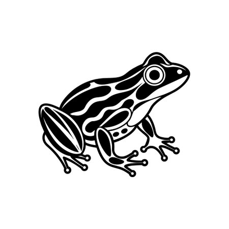 Frog animal pet quality cartoon graphic vector EPSのイラスト素材