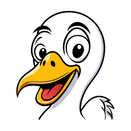Goose animal pet quality cartoon graphic vector EPSのイラスト素材