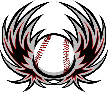 Baseball with Wingsのイラスト素材