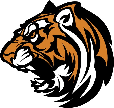 Tiger Mascot Graphicのイラスト素材