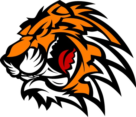 Tiger Mascot Graphicのイラスト素材