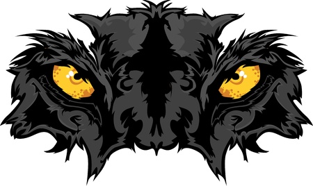 Graphic Team Mascot Image of Panther Eyesのイラスト素材