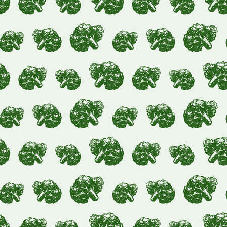 Vector background of ripe broccoli.のイラスト素材