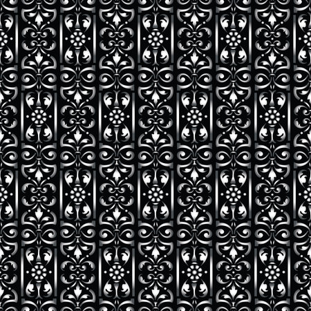 Seamless vector pattern of vintage ornamental traceryのイラスト素材