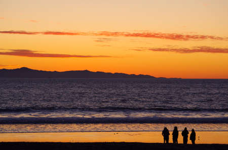 Channel Islands California Sunsetの写真素材