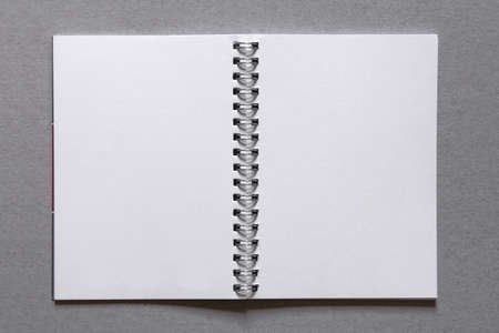 opened spiral notebook 