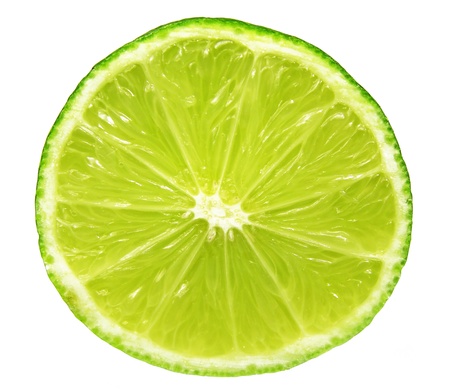 closeup of lime slice 