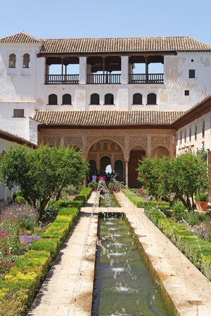 beautiful Generalife gardens の写真素材