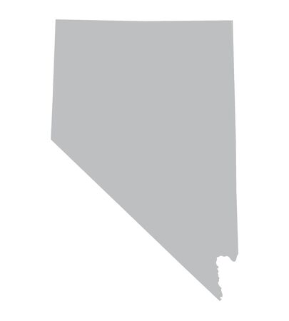 grey map of Nevadaのイラスト素材
