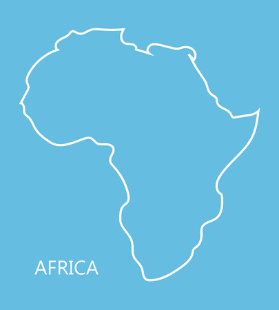 white abstract map of Africaのイラスト素材