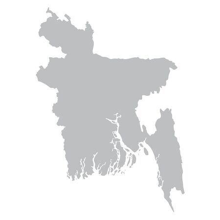 gray maps of Bangladeshのイラスト素材