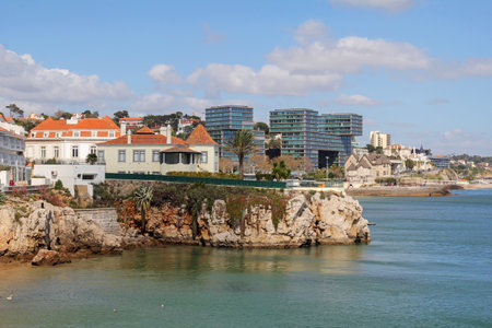 Cascais- very popular tourist resort near Lisbon in Portugalのeditorial素材
