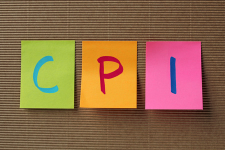 CPI acronym on colorful sticky notesの写真素材