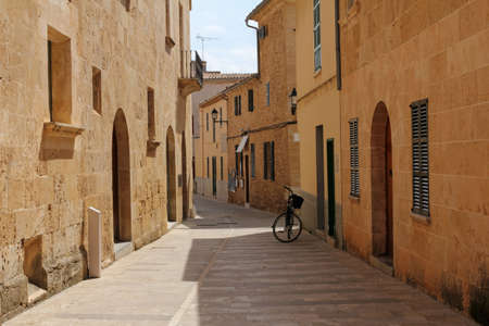 one of the charming street in old town of Alcudia, Majorca, Spainの写真素材