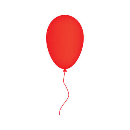 red balloon- vector illustrationのイラスト素材
